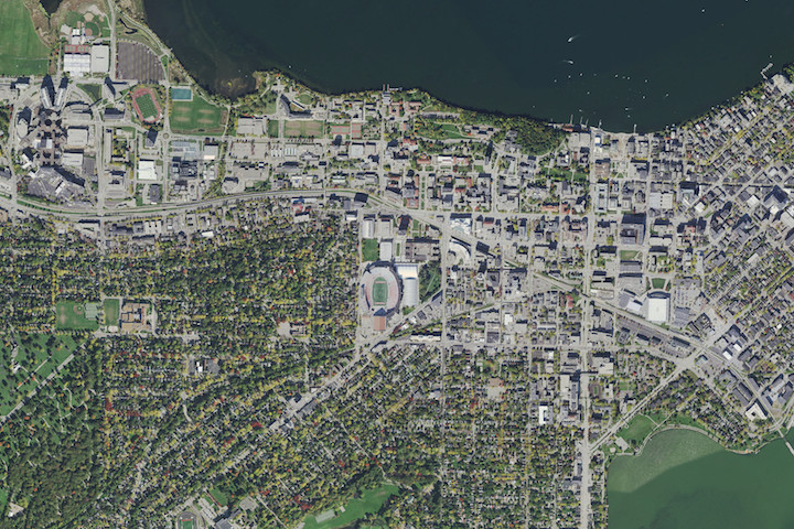 University of Wisconsin-Madison Aerial Photo, 2015 (color)